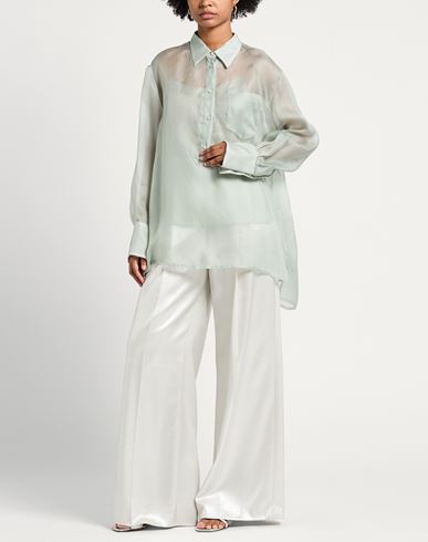 Woman Top Sage green Size 2 Silk