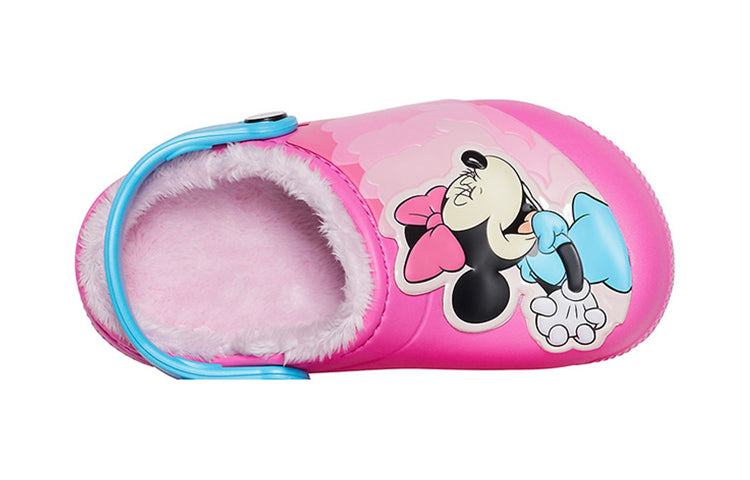 (GS) Fun Lab Disney Minnie Lined Clogs 'Pink Blue'