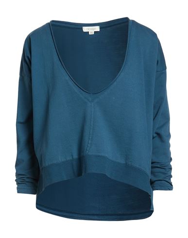 Woman Sweatshirt Deep teal Size M Cotton