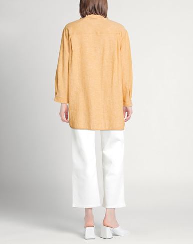 Woman Shirt Apricot Size 6 Linen, Viscose