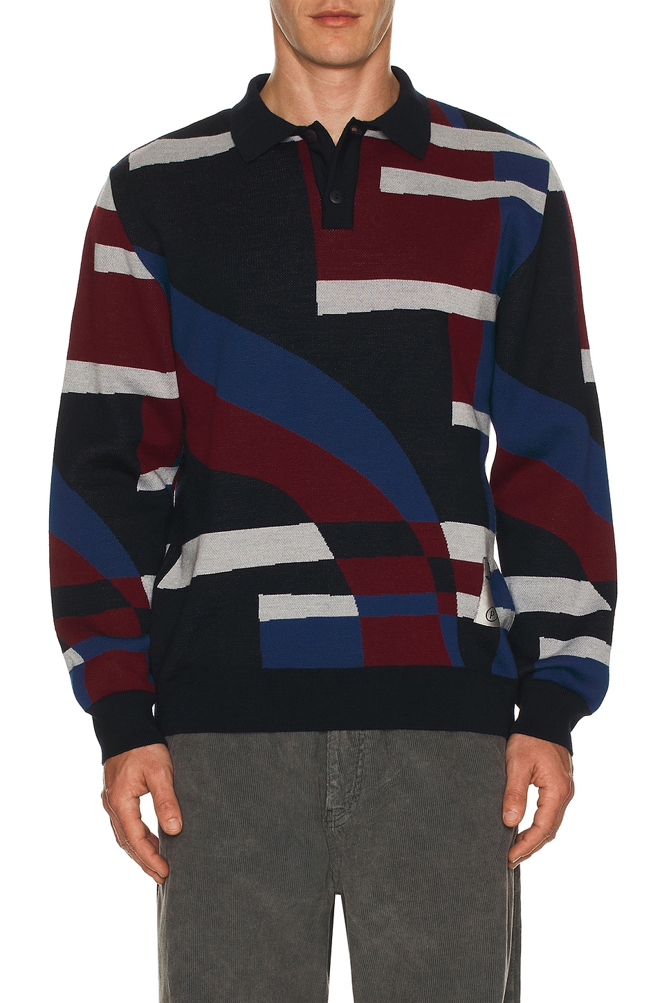 VERTICAL FOREST KNITTED POLO