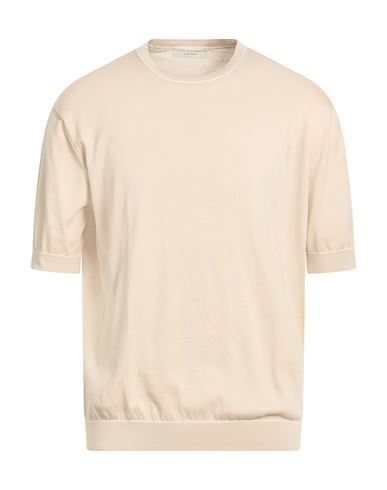 Man Sweater Beige Size 36 Cotton