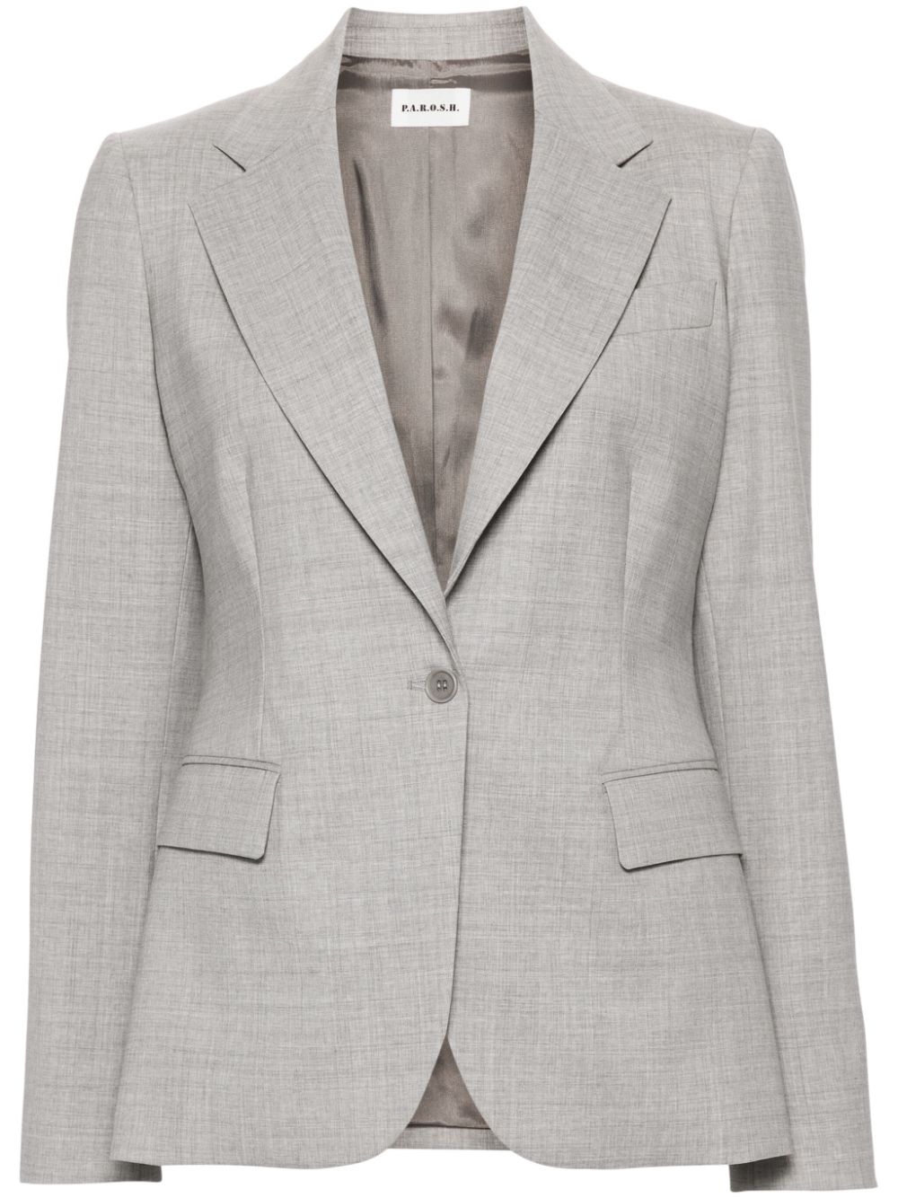 Single-breasted blazer - Grey