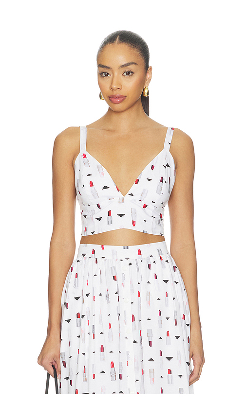 L'AGENCE Kaori Bralette in White. XXS. Also in XS, S