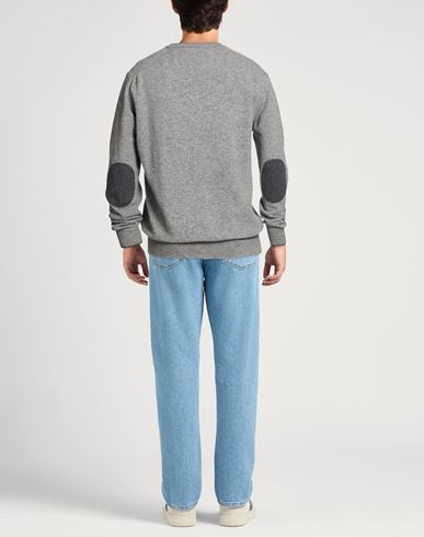 Man Sweater Grey Size L Virgin Wool