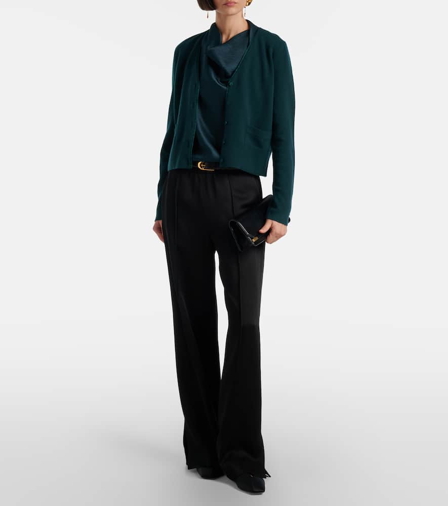 Wool and cashmere-blend cardigan