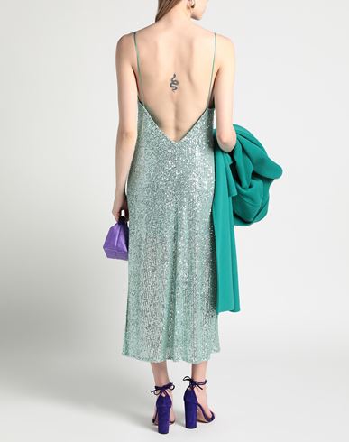 The Nina Studio Woman Midi dress Light green Size S Polyester