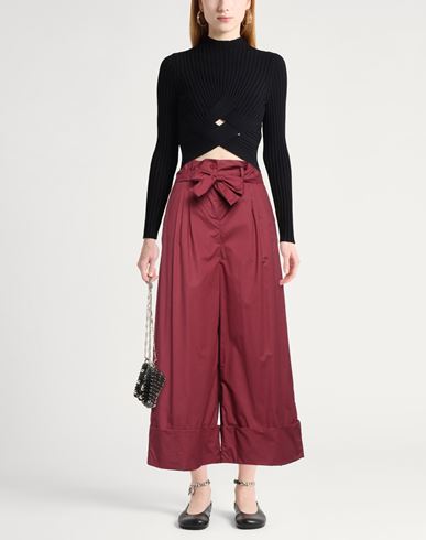 Caractère Woman Pants Garnet Size 4 Cotton