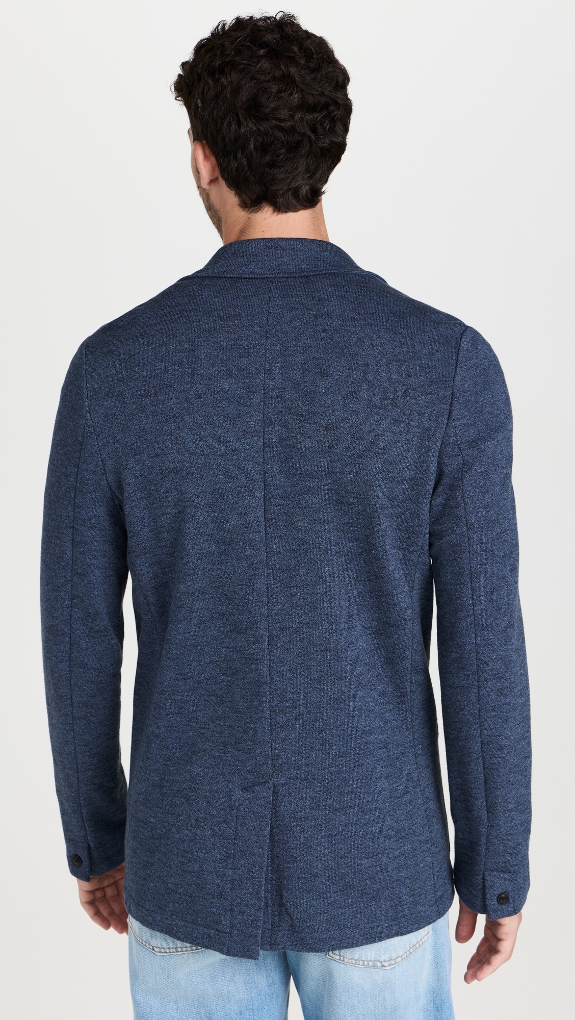 Inlet Knit Blazer Deep Navy Melange