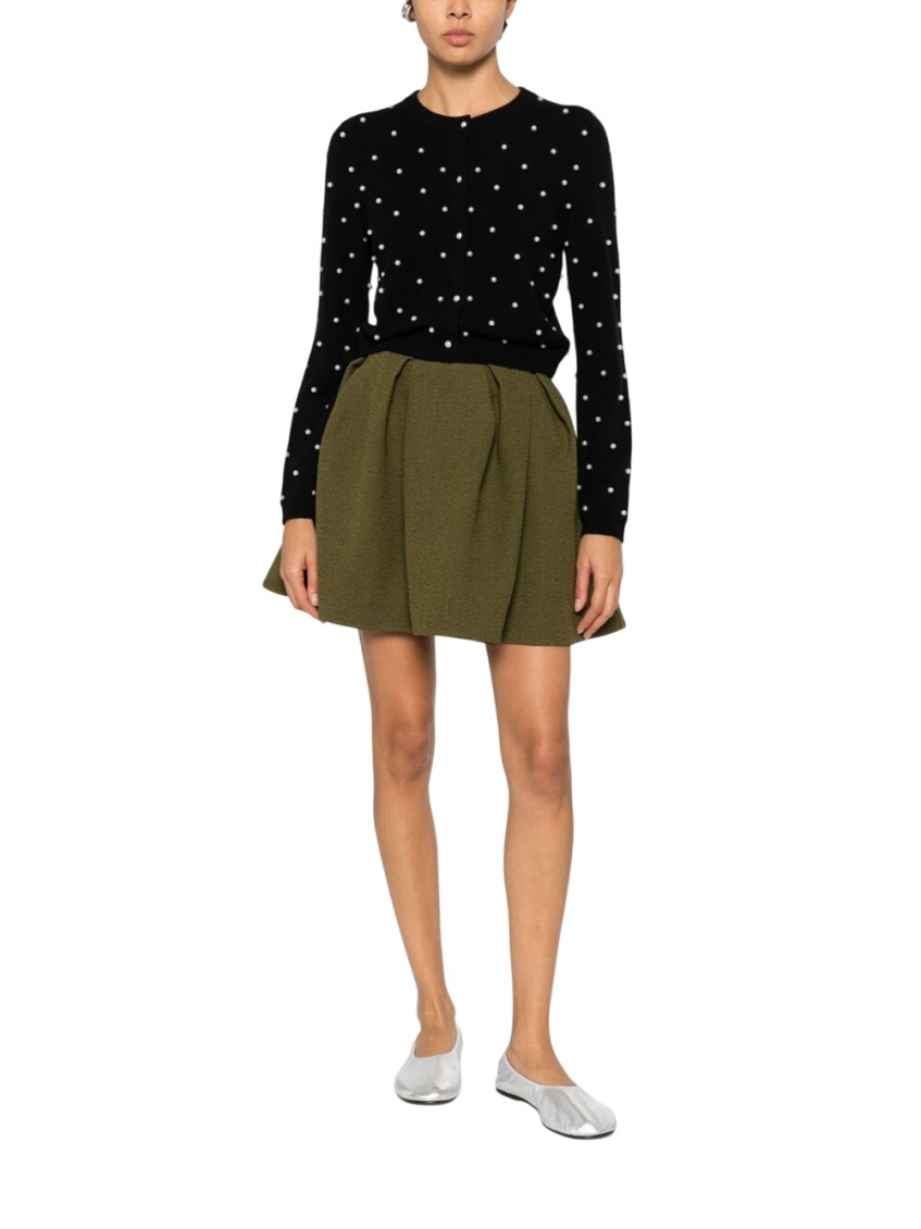 Black Embellished Crew Neck Sweater