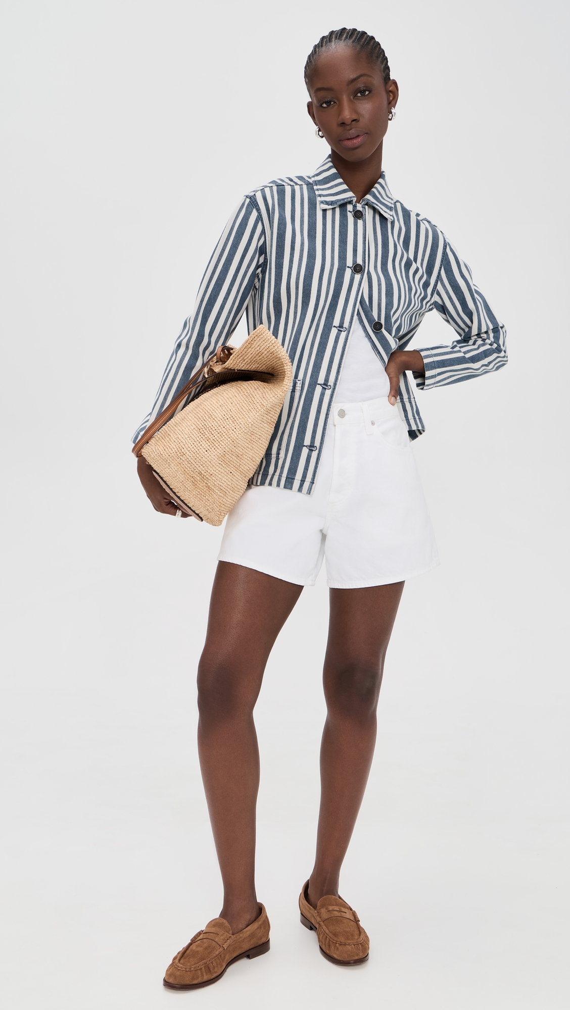 Brea Fisherman Jacket Fisherman Blue Stripe