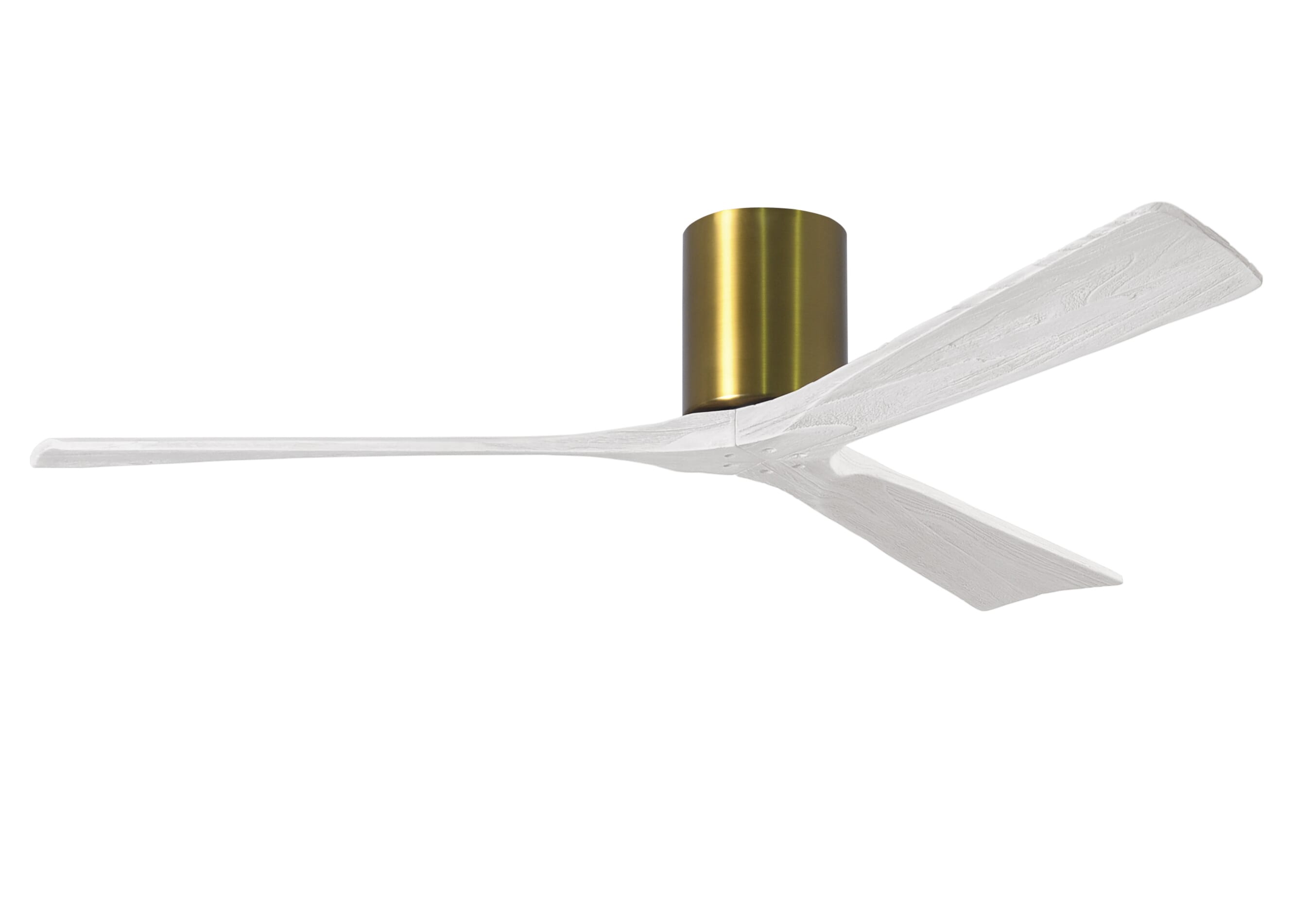 Irene 6-Speed " Ceiling Fan in Brushed Brass with Matte White blade