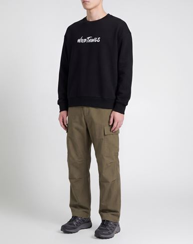 Man Sweatshirt Black Size S Cotton, Polyester, Polyurethane