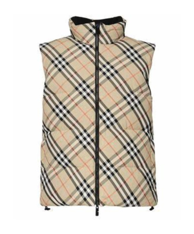 Checked Padded Reversible Gilet