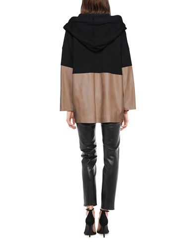 Woman Coat Black Size 8 Cotton, Elastane, Viscose, Polyurethane