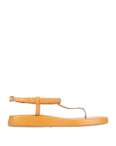 Woman Thong sandal Marigold Size 10 Leather