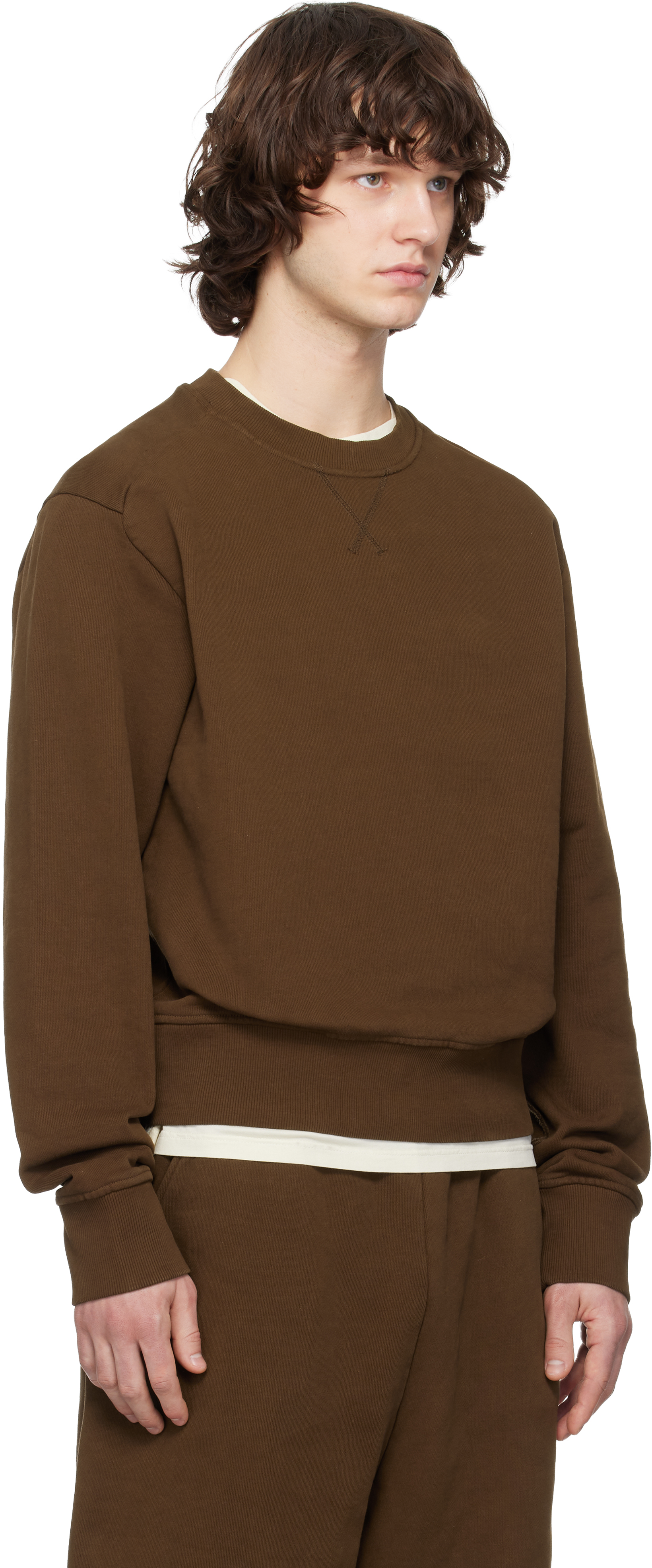 Brown Pod Crew Sweatshirt