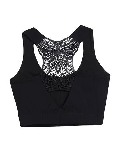 Sàpopa Woman Top Black Size XS Nylon, Elastane, Polyester