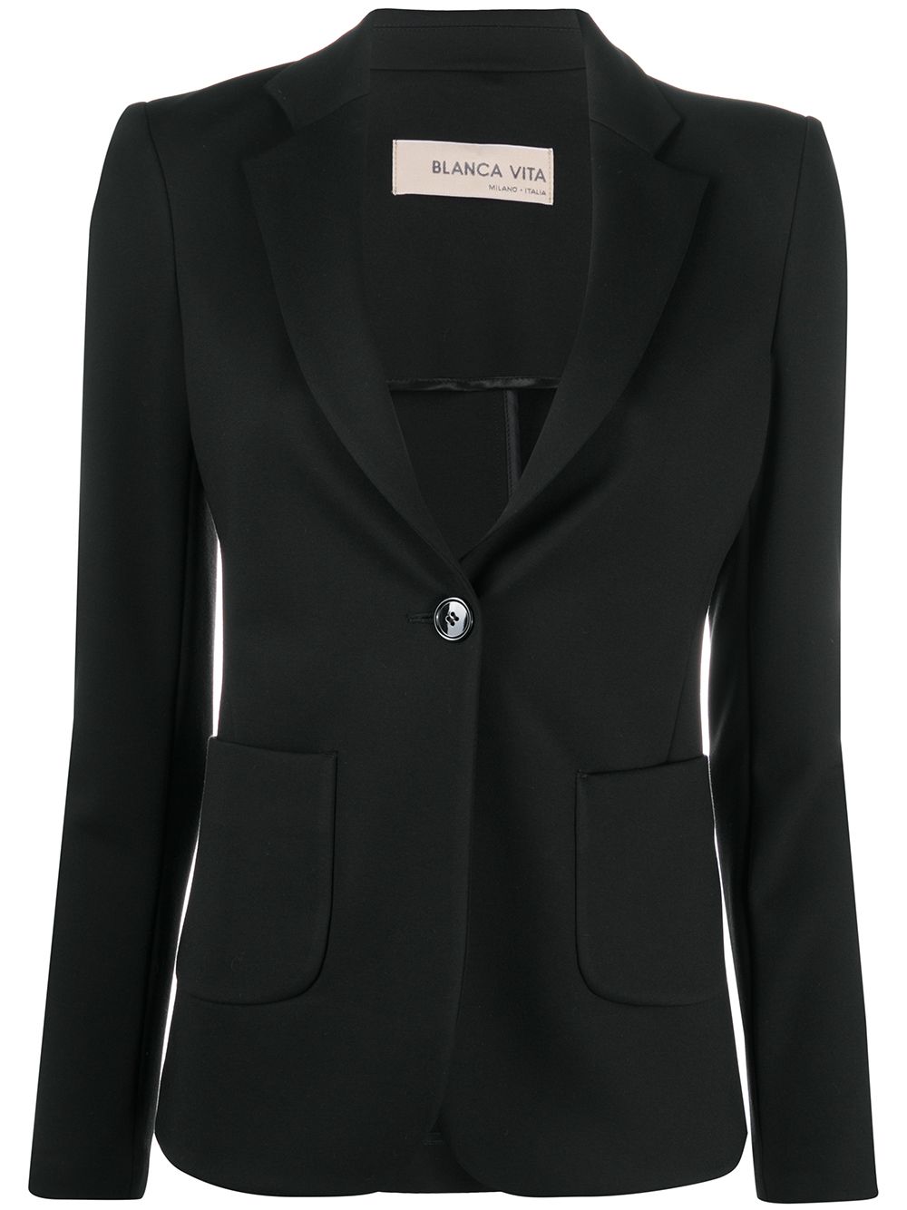 Single-breasted blazer jacket - Black