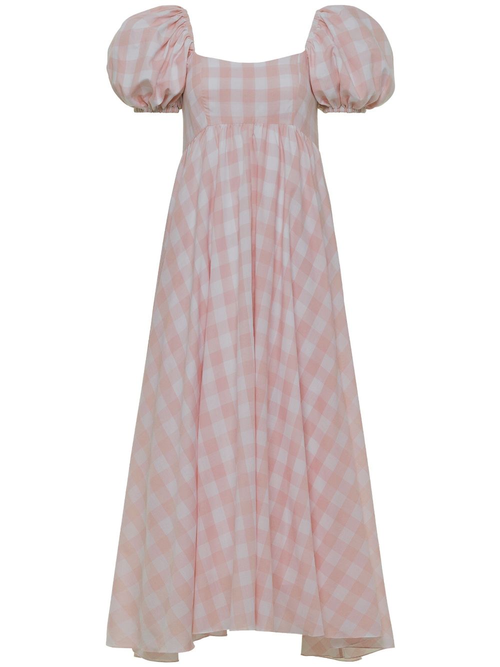 Rory gingham midi dress - Pink