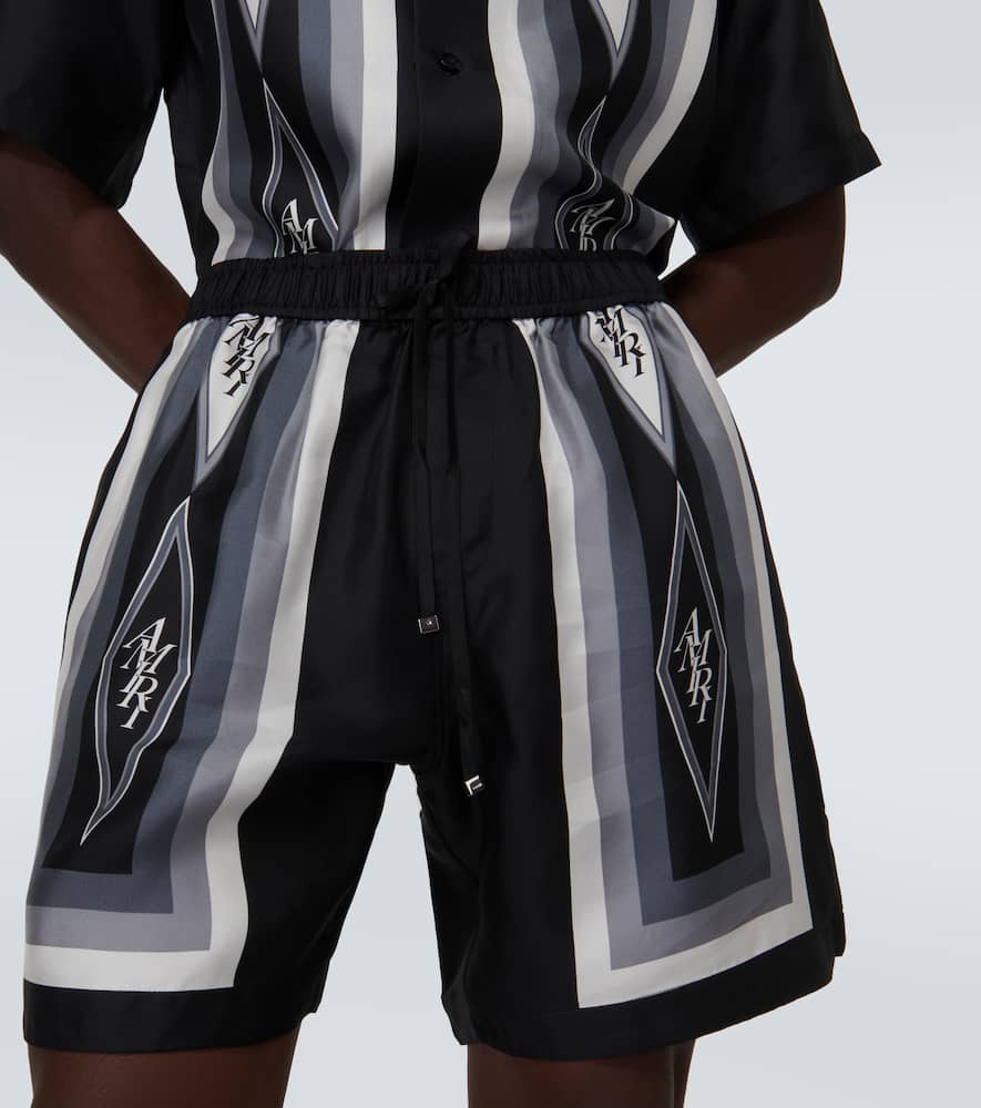 Diamond silk shorts
