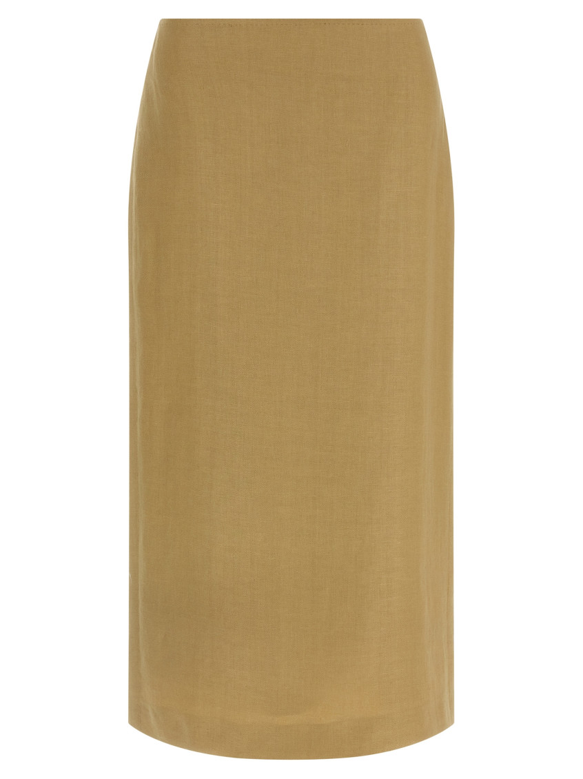 Mxsveranda Linen Midi Skirt