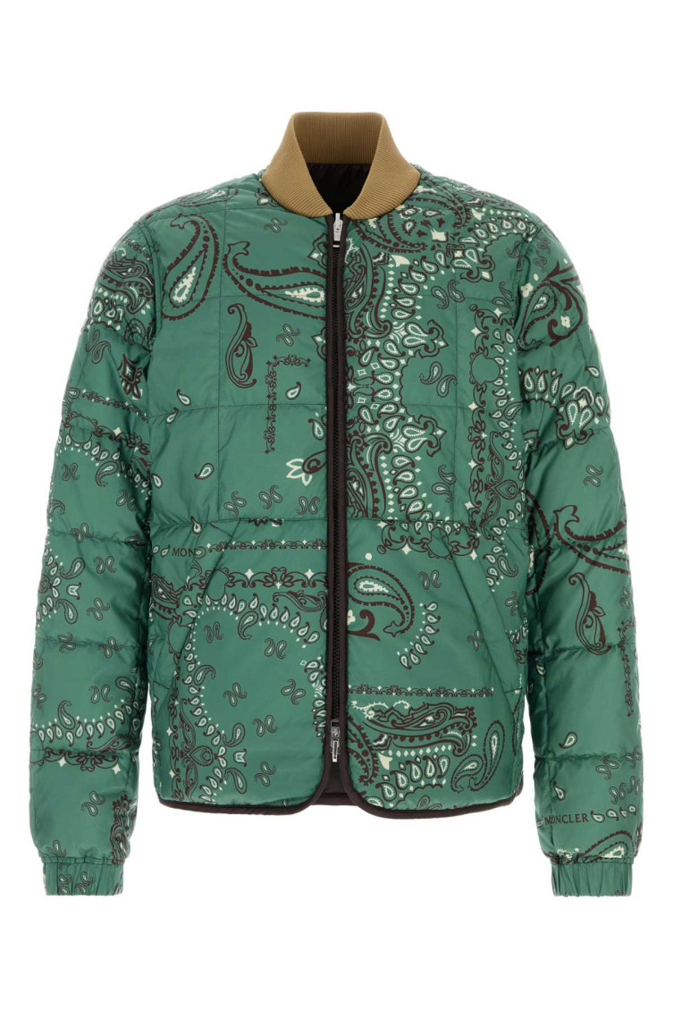 Green Paisley Bomber Jacket