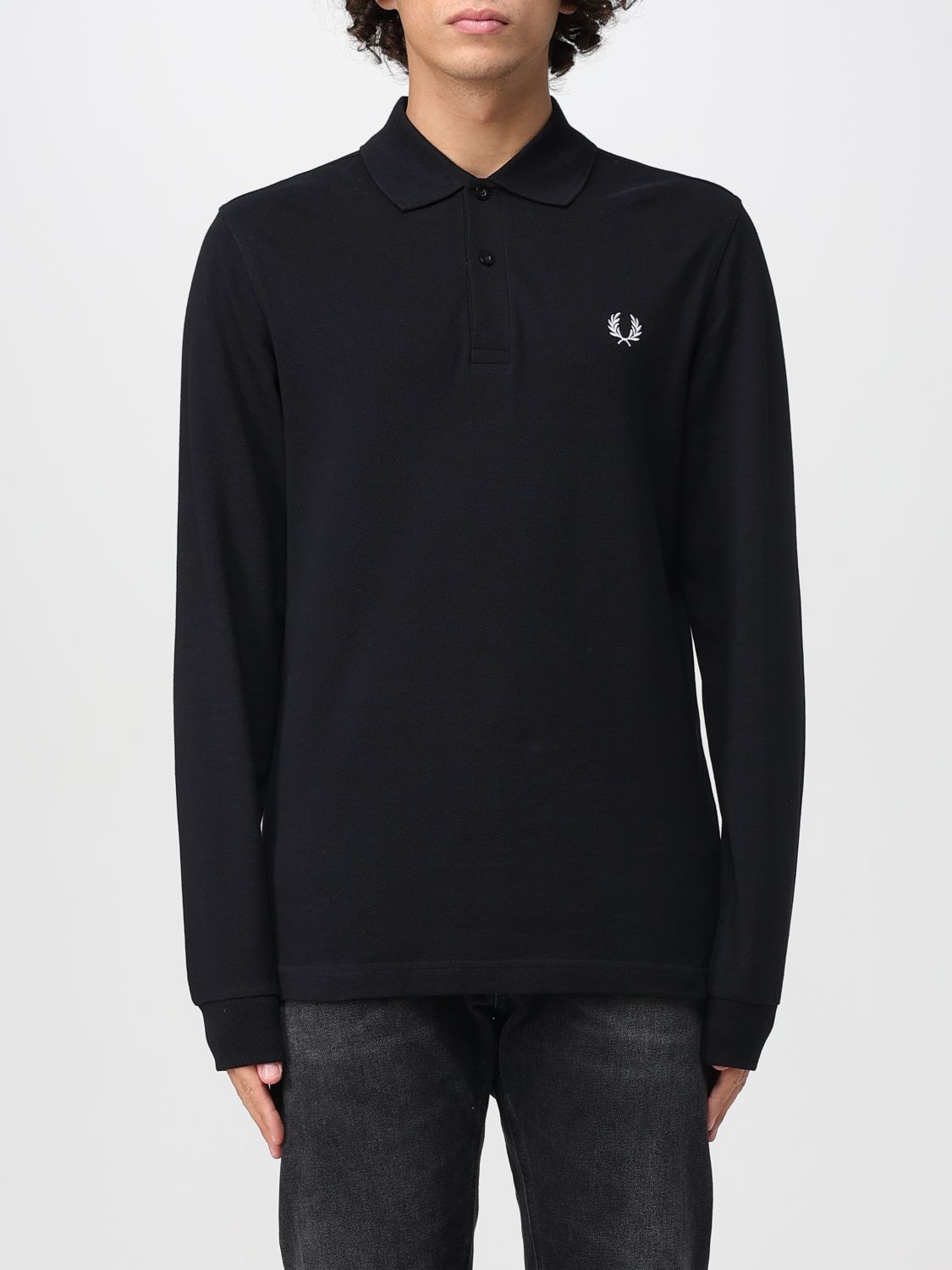 Polo Shirt Men color Black