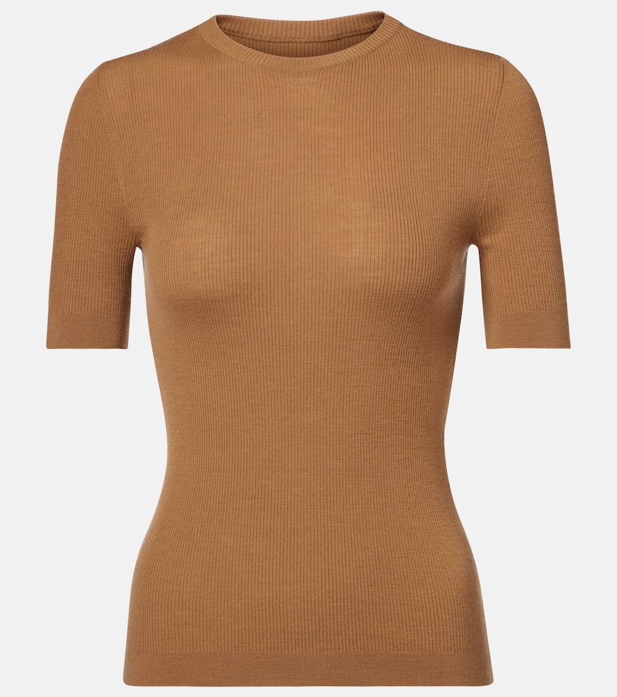 Celina ribbed-knit wool-blend top