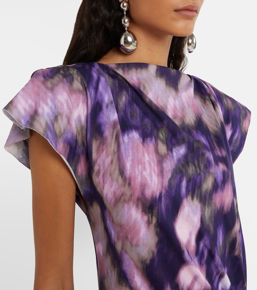 Nadela printed cotton jersey maxi dress