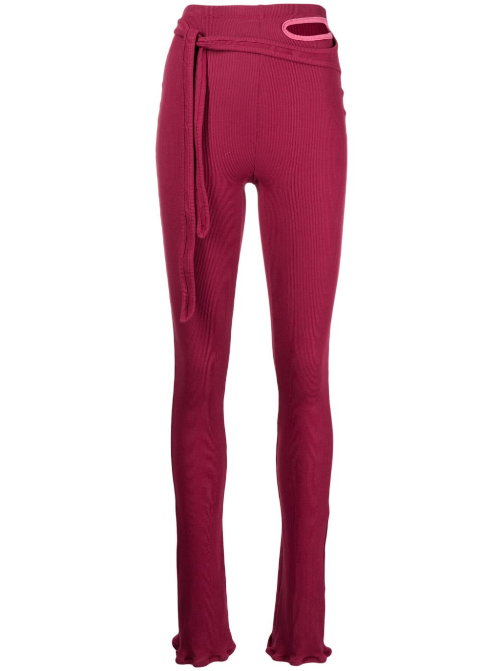 Otto Lounge cut-out trousers - Red