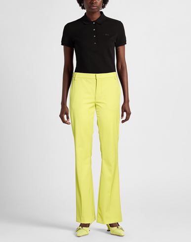 Woman Pants Lime green Size 27 Virgin Wool, Elastane