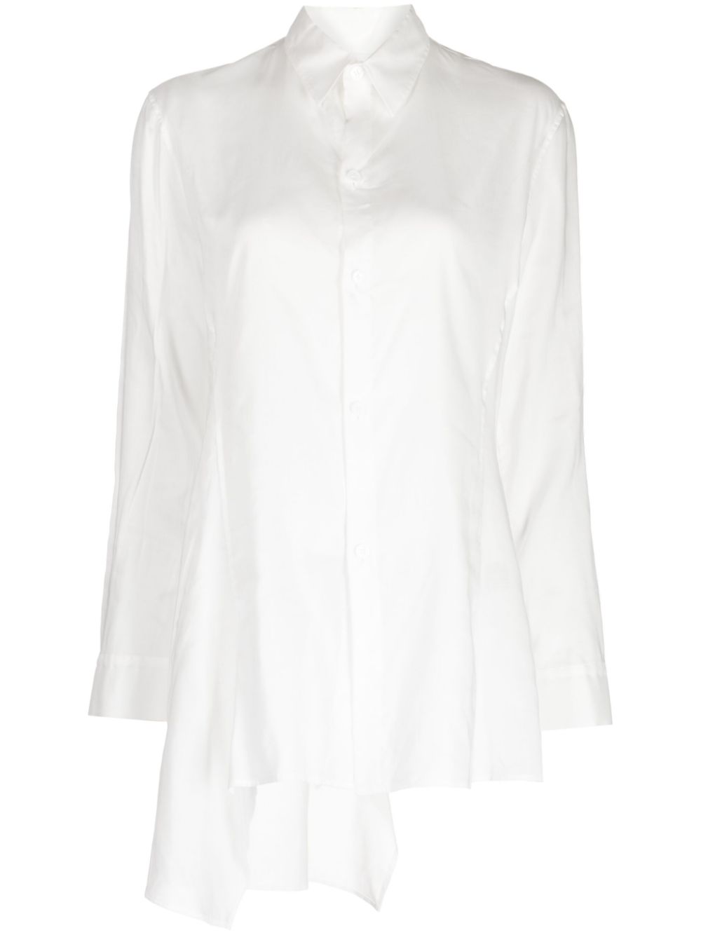 Lawn panelled shirt - White