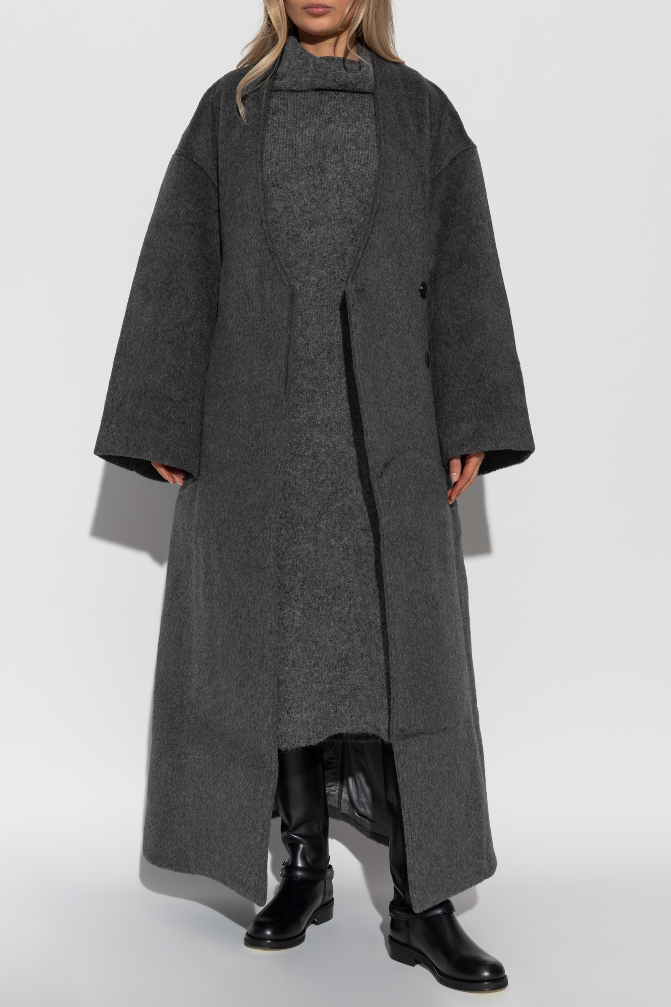Wool Coat, Women's, Grey