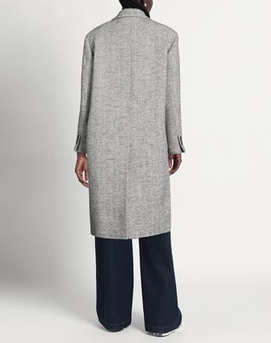 Woman Coat Light grey Size 6 Cotton, Wool, Polyester, Polyamide