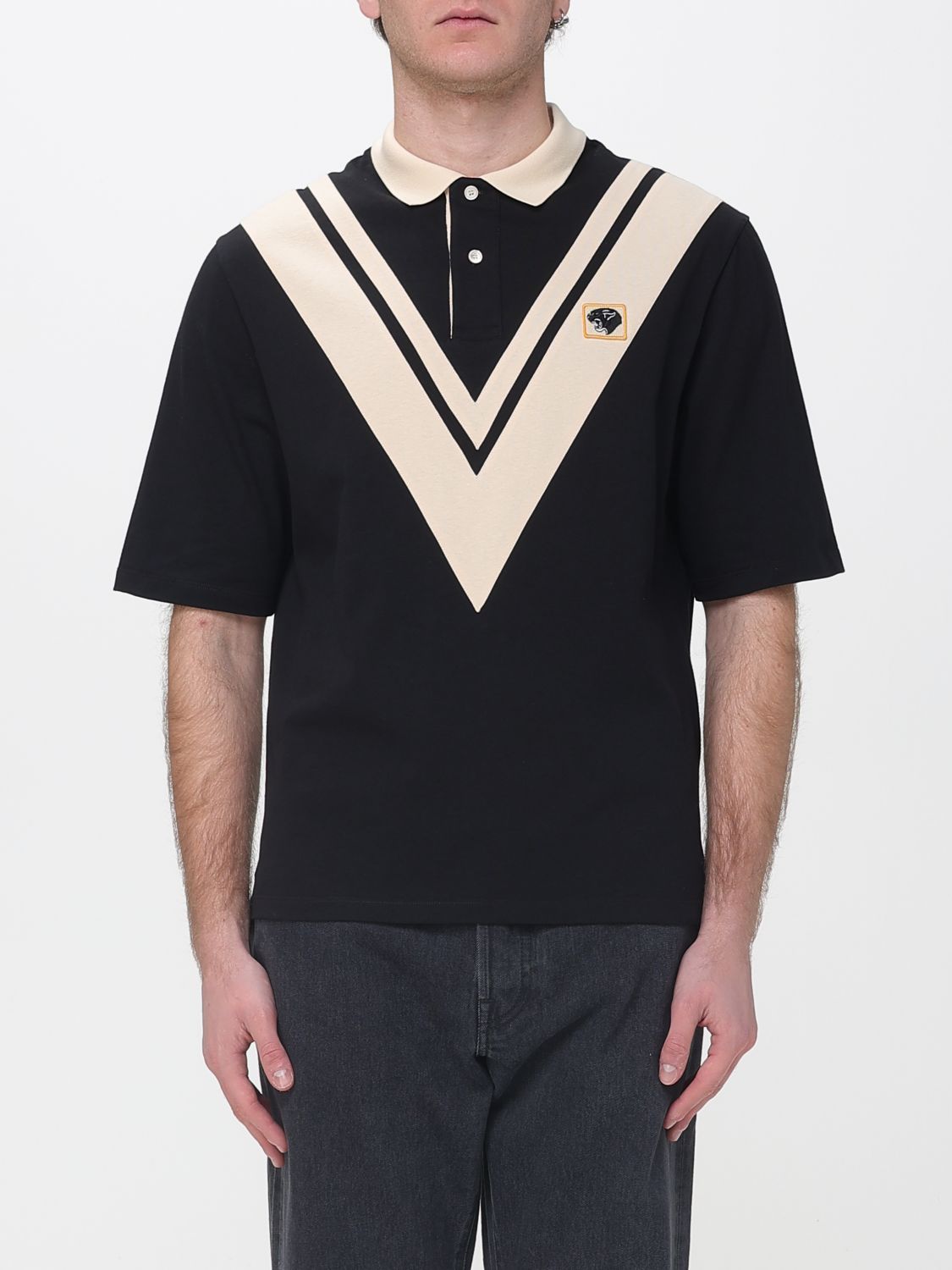 Polo Shirt Men color Black