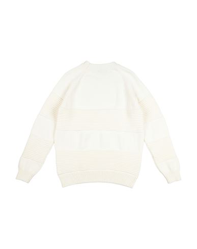 Kid Boy Sweater Cream Size 12 Cotton, Merino Wool