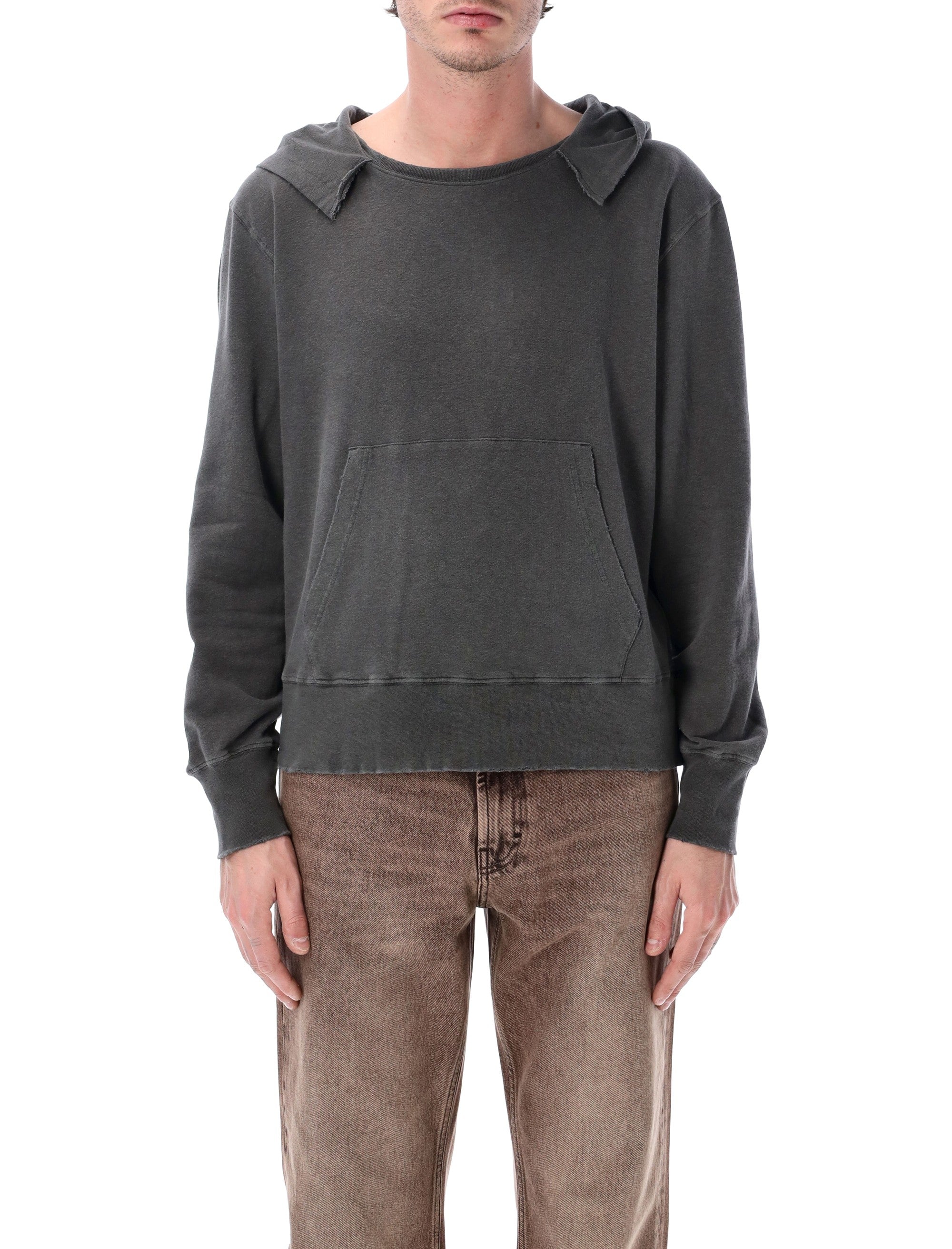 Distressed Boxy Fit Hoodie