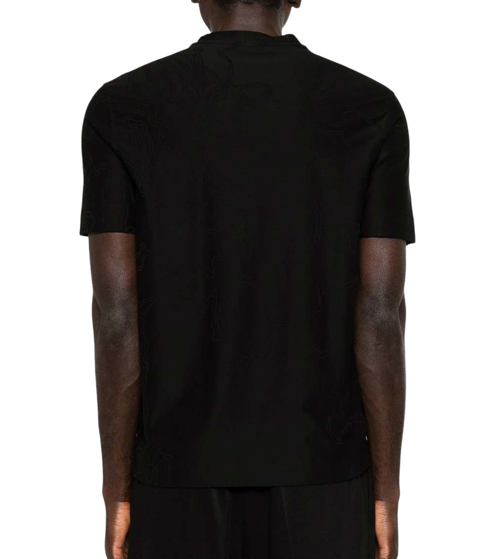 Emporio Armani - short sleeves crew neck embroidered t-shirt
