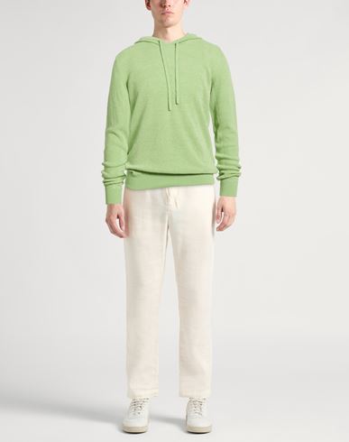 Man Sweater Green Size 38 Cotton, Linen