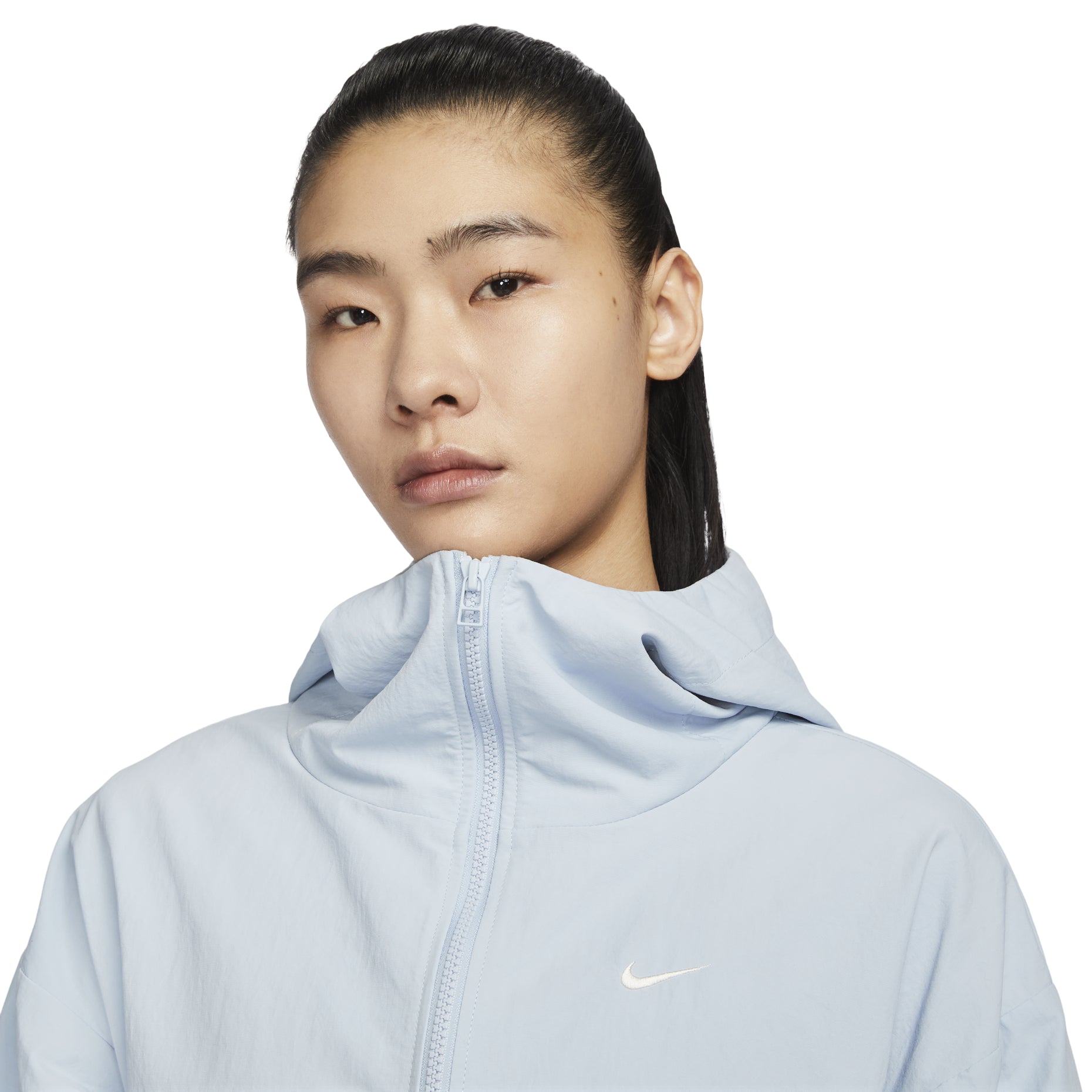 (WMNS) Sportswear Everything Wovens Oversized Hooded Jacket 'Light Armoury Blue'