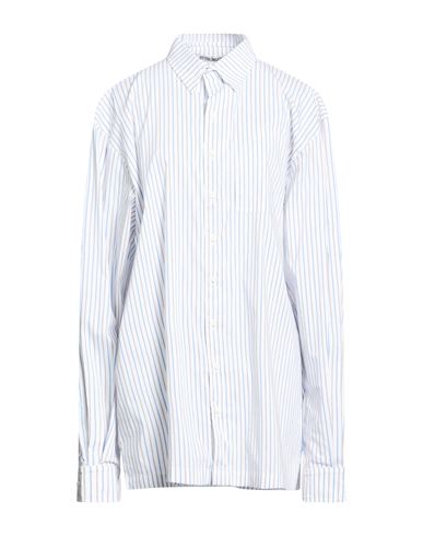 Woman Shirt White Size L Cotton, Polyamide, Elastane