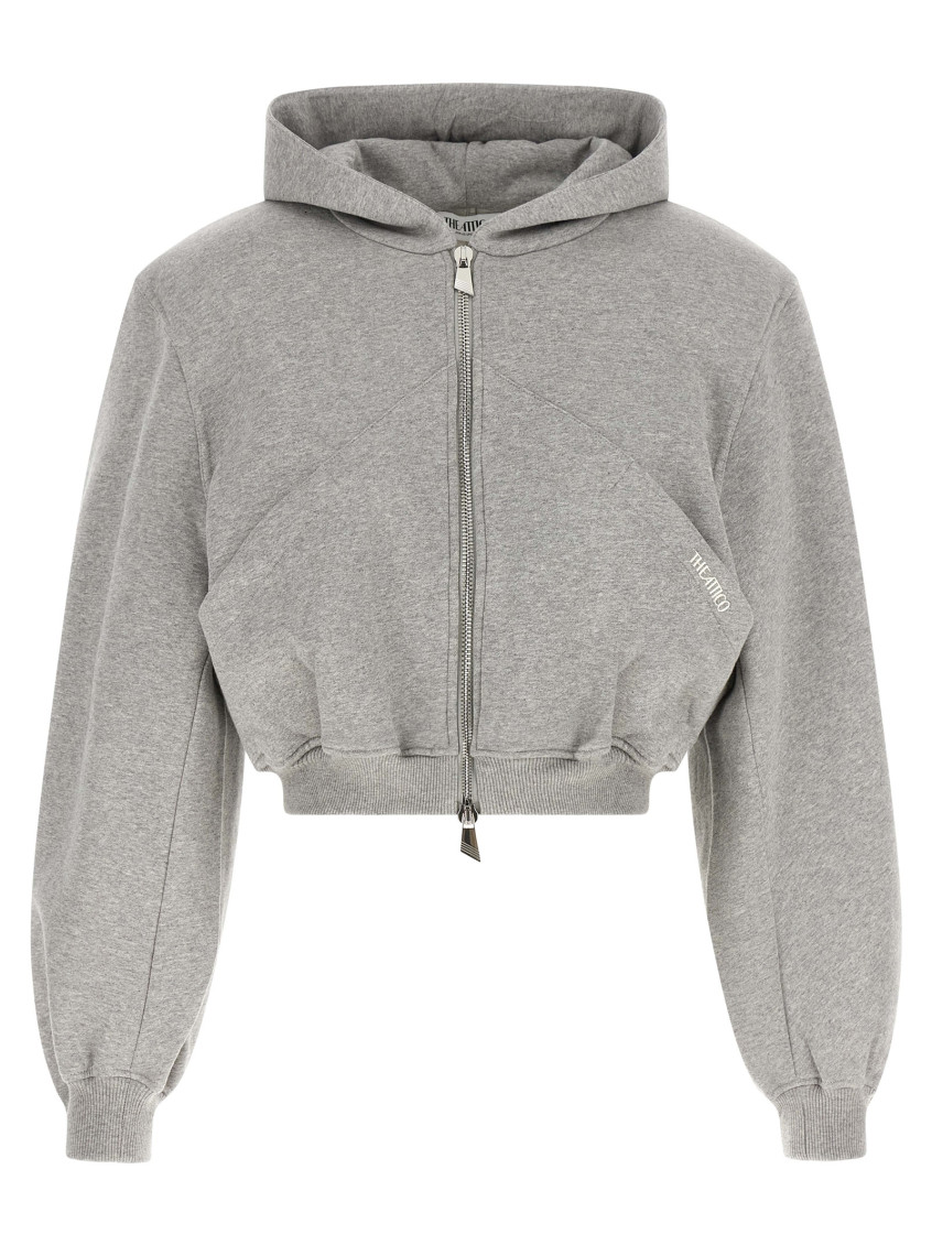 Logo-embroidered Zip-up Hoodie