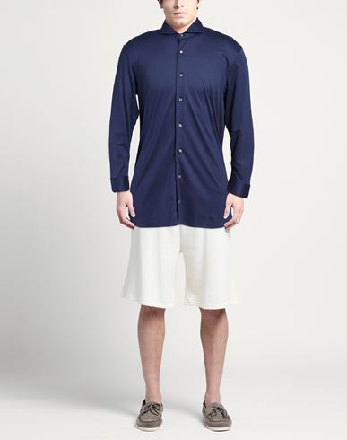 Man Shirt Navy Size XL Cotton