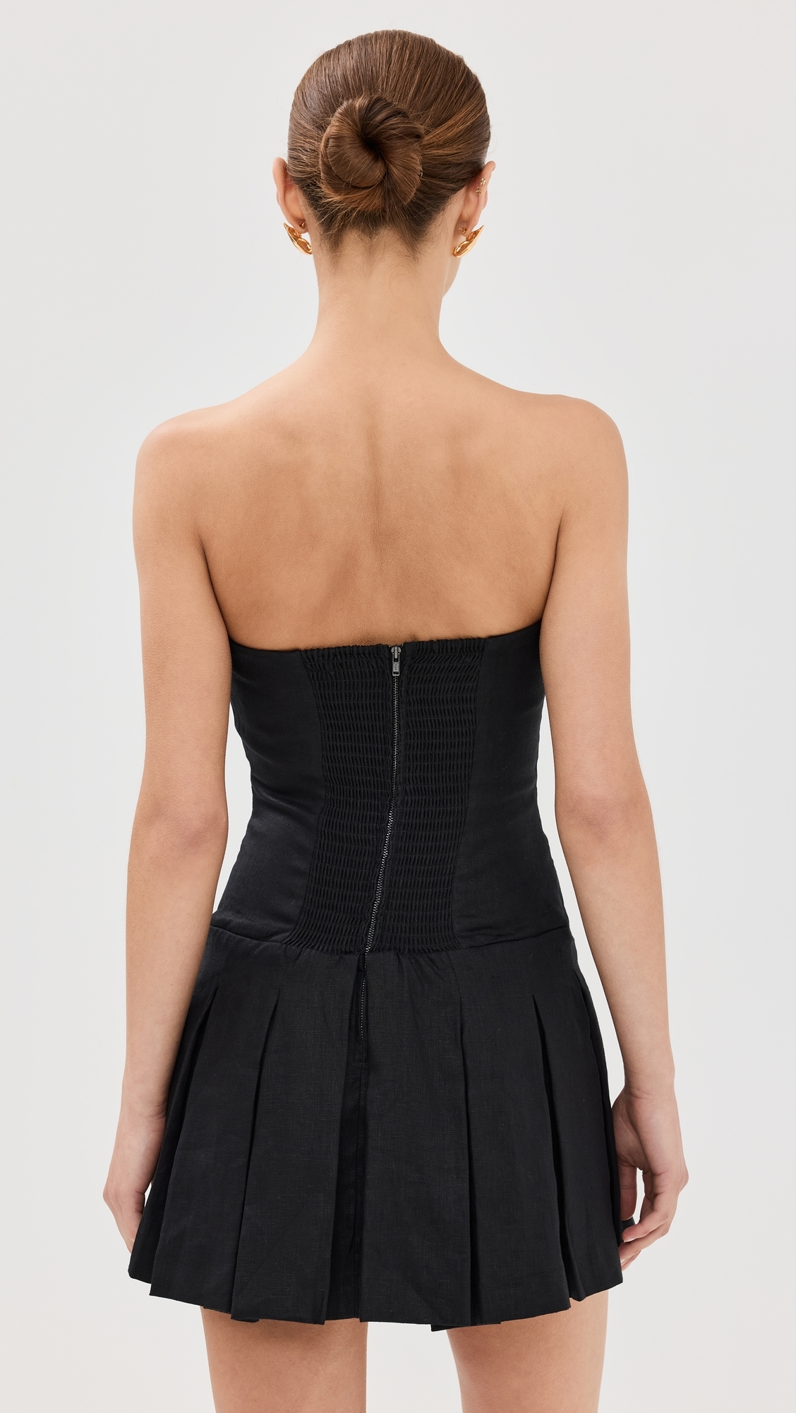 Isabeli Linen Dress Black