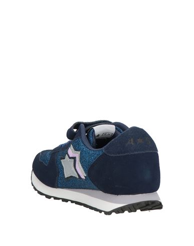 Kid Girl Sneakers Navy Size 4Y Textile fibers, Leather
