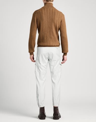 Platinum Man Pants Off white Size 33 Linen, Cotton, Elastane