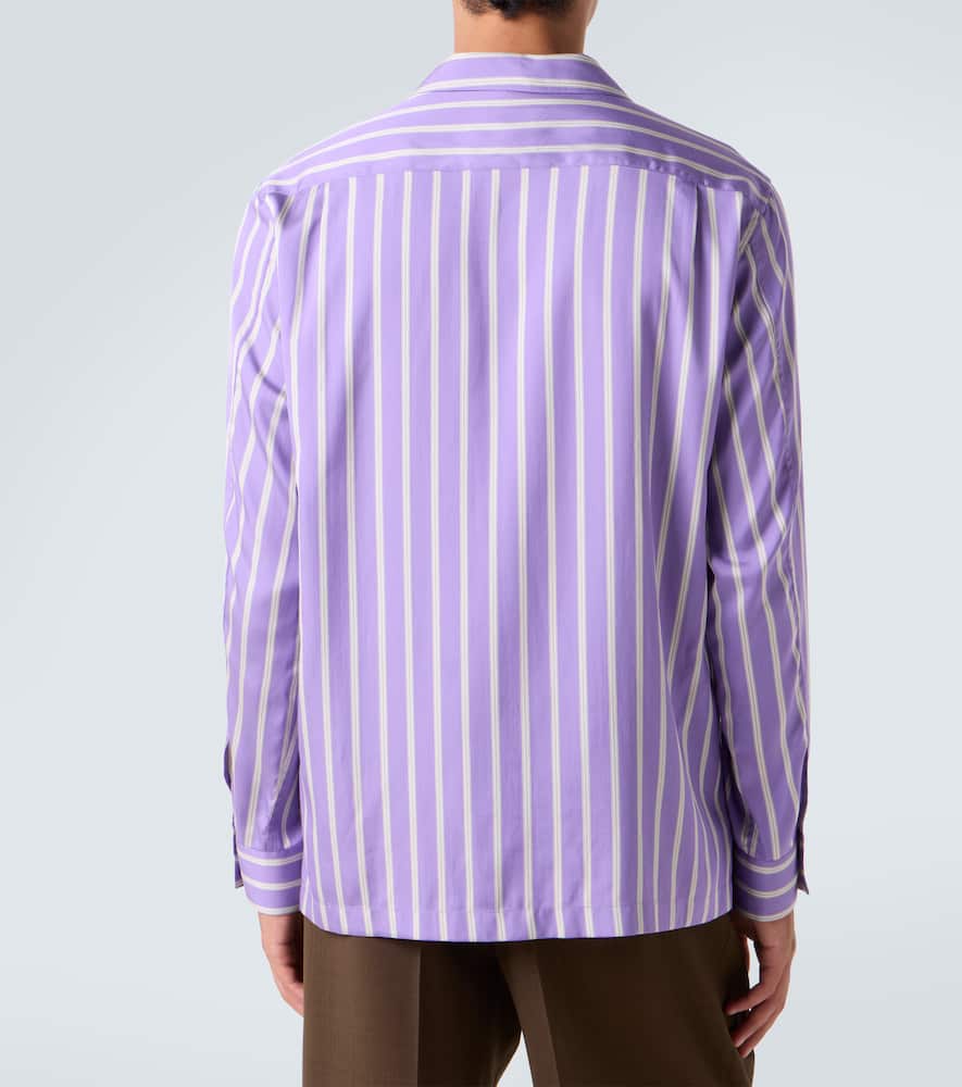 Striped silk shirt