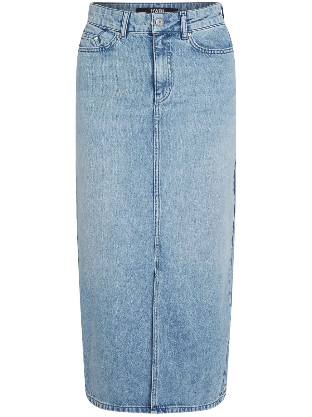 Denim maxi skirt - Blue