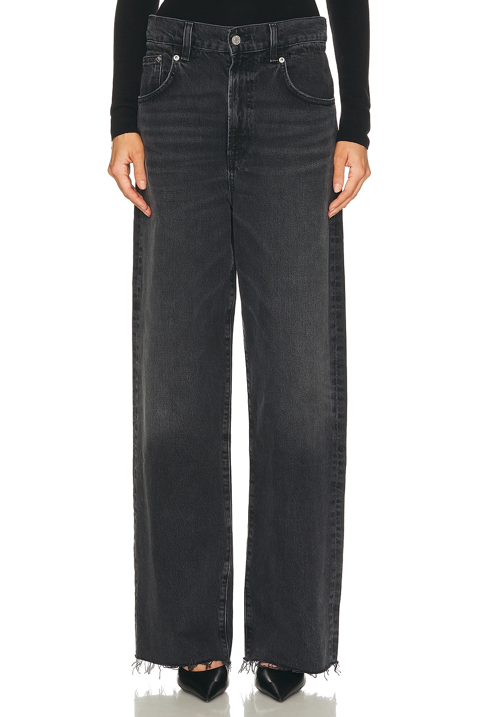 AGOLDE Lyonne Jeans in Black. - 24 also , 26, 27, 28, 29, 30, 31